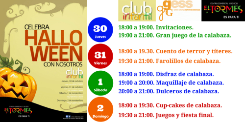 Invitación 2 - Halloween Club Infantil