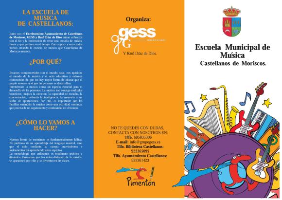 Escuela de Música - Tríptico 1